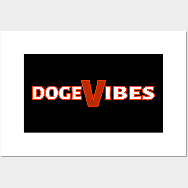 Doge Vibes-Red Wall Art by Blacksun Apparel